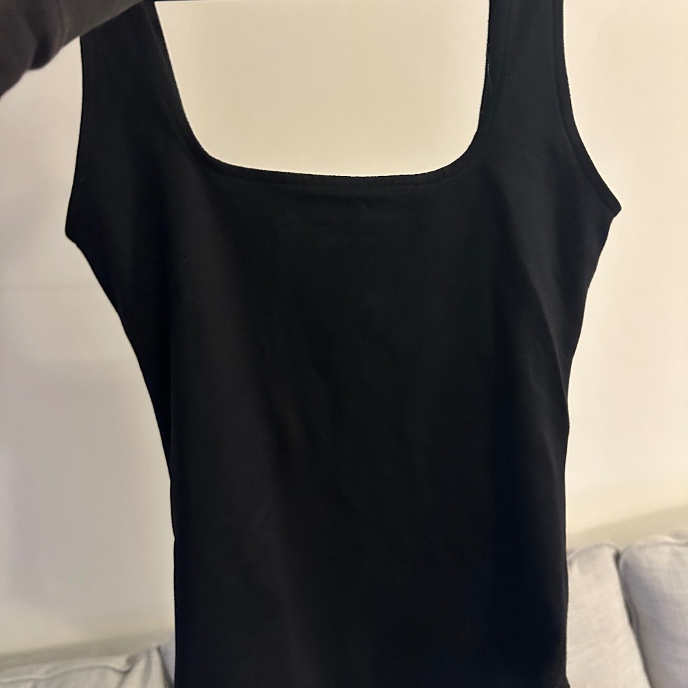 NEVER WORN OR TRIED ON- Cotton-Blend Seamless Fabric Tank Bodysuit
